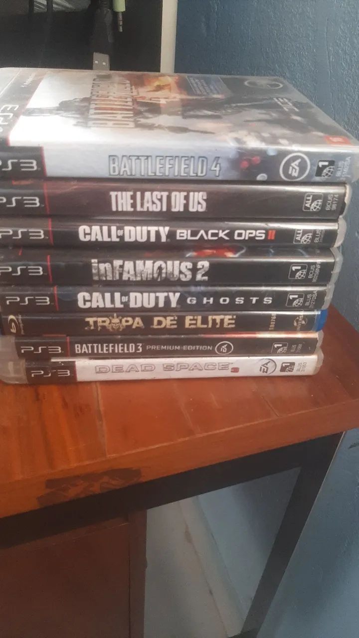 PS3 usado com mais de 10 jogos originais  - Foto 2