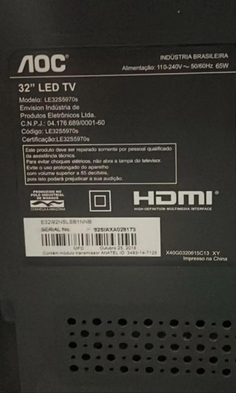 Tv AOC 32 polegadas  - Foto 2