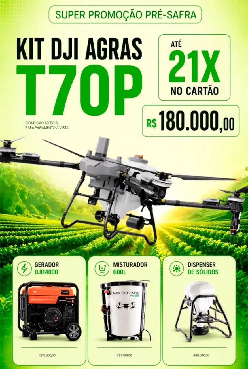 DJI AGRAS T70P completo