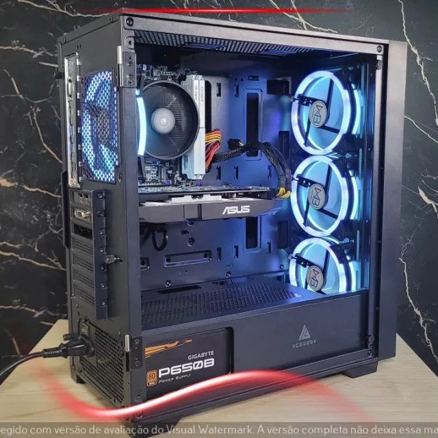 Setup Gamer Ryzen 3 4100, RX 580 8GB, 16GB RAM, SSD 240GB, Gabinete Acegeek - Foto 2