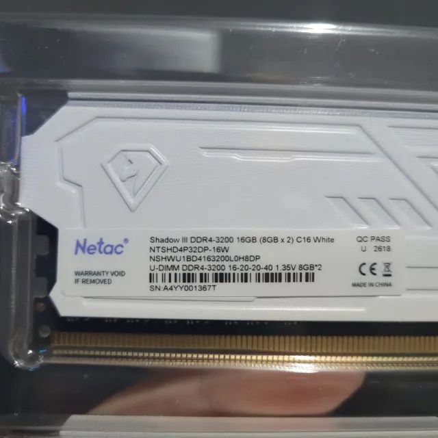 Memória RAM DDR4 8GB x 2 - Nova - Foto 3