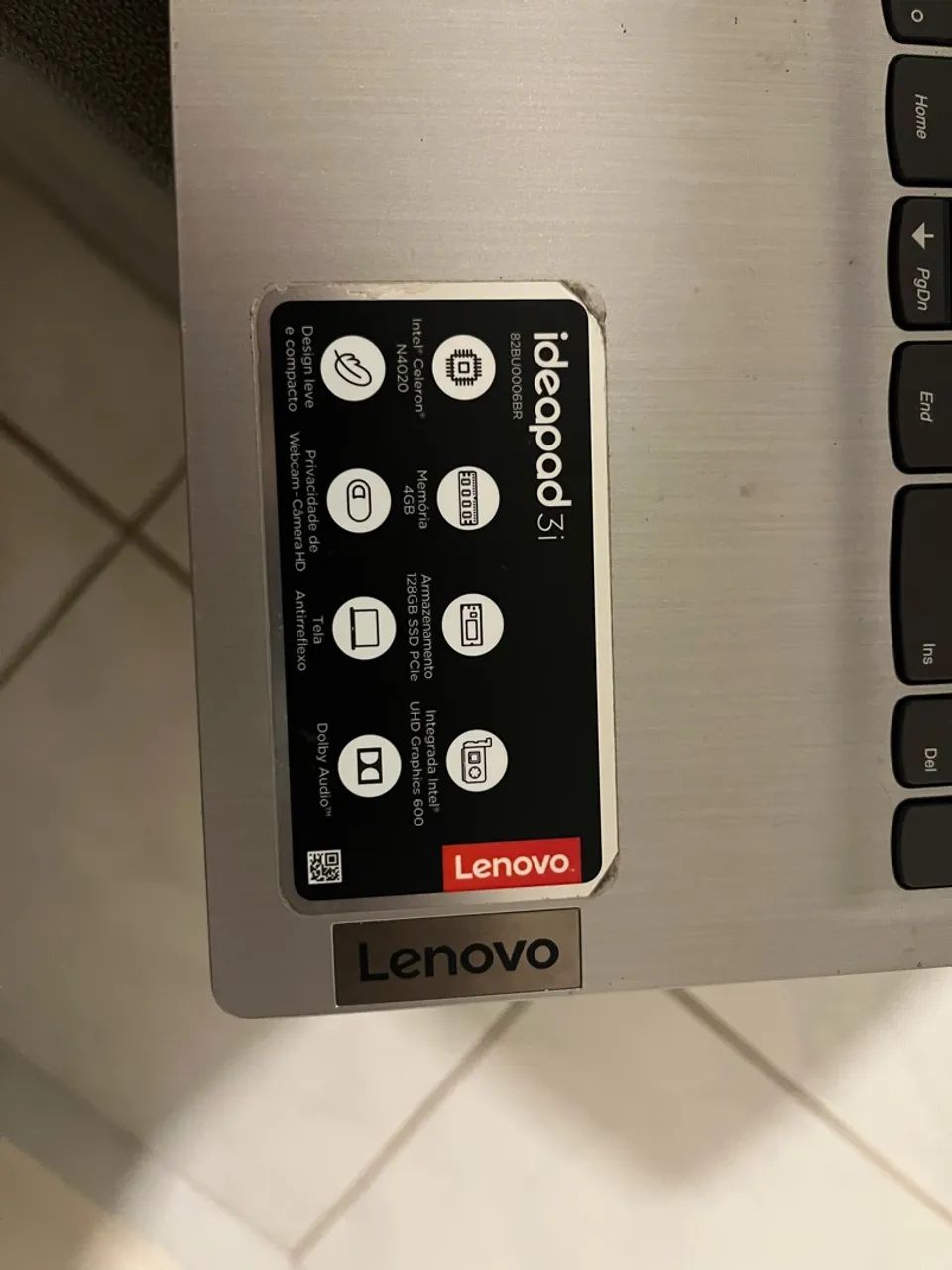 Notebook Lenovo 128GB