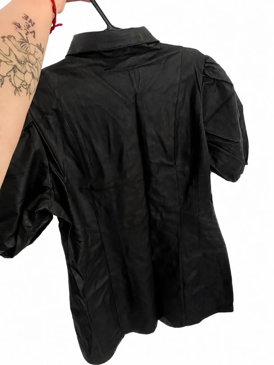 VESTIDO EM COURO PU PRETO RENNER G - Foto 2