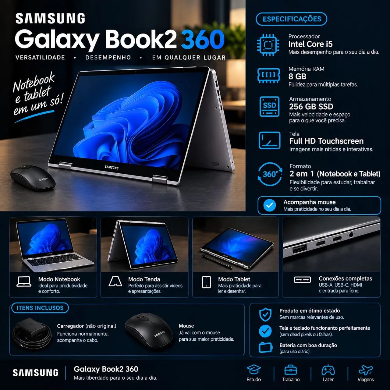 NOTEBOOK GALAXY BOOK 2 360