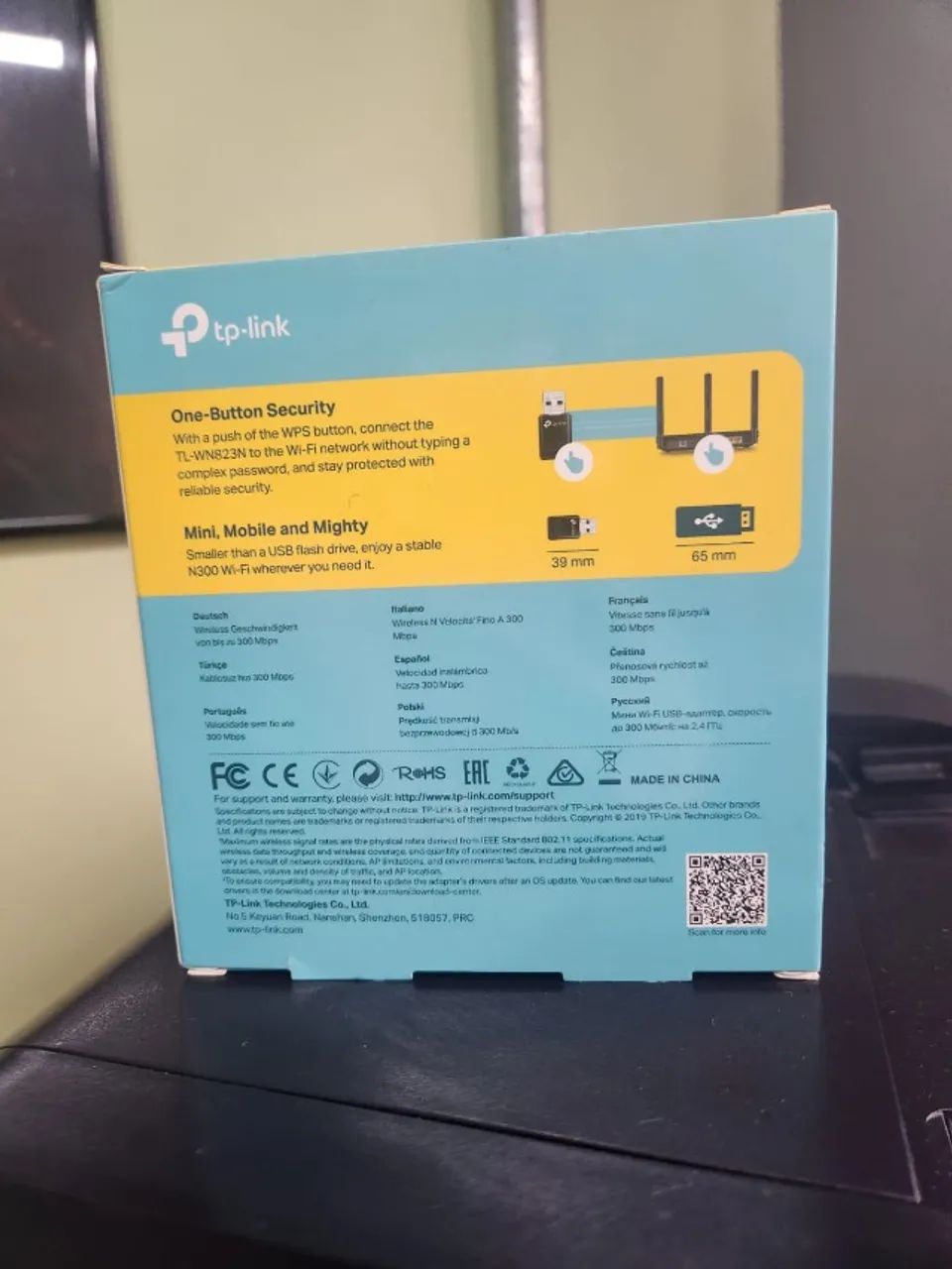 Adaptador Wi-Fi USB TP-Link TL-WN823N 300Mbps - Foto 3