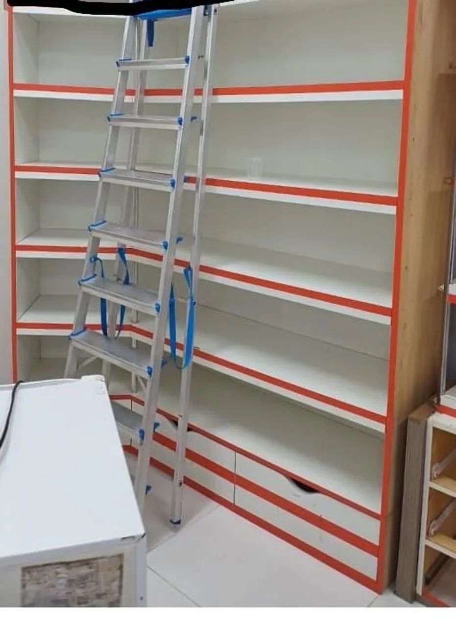 Prateleira de quina  com cinco divisões (compensado com formica não é MDF) - Foto 2