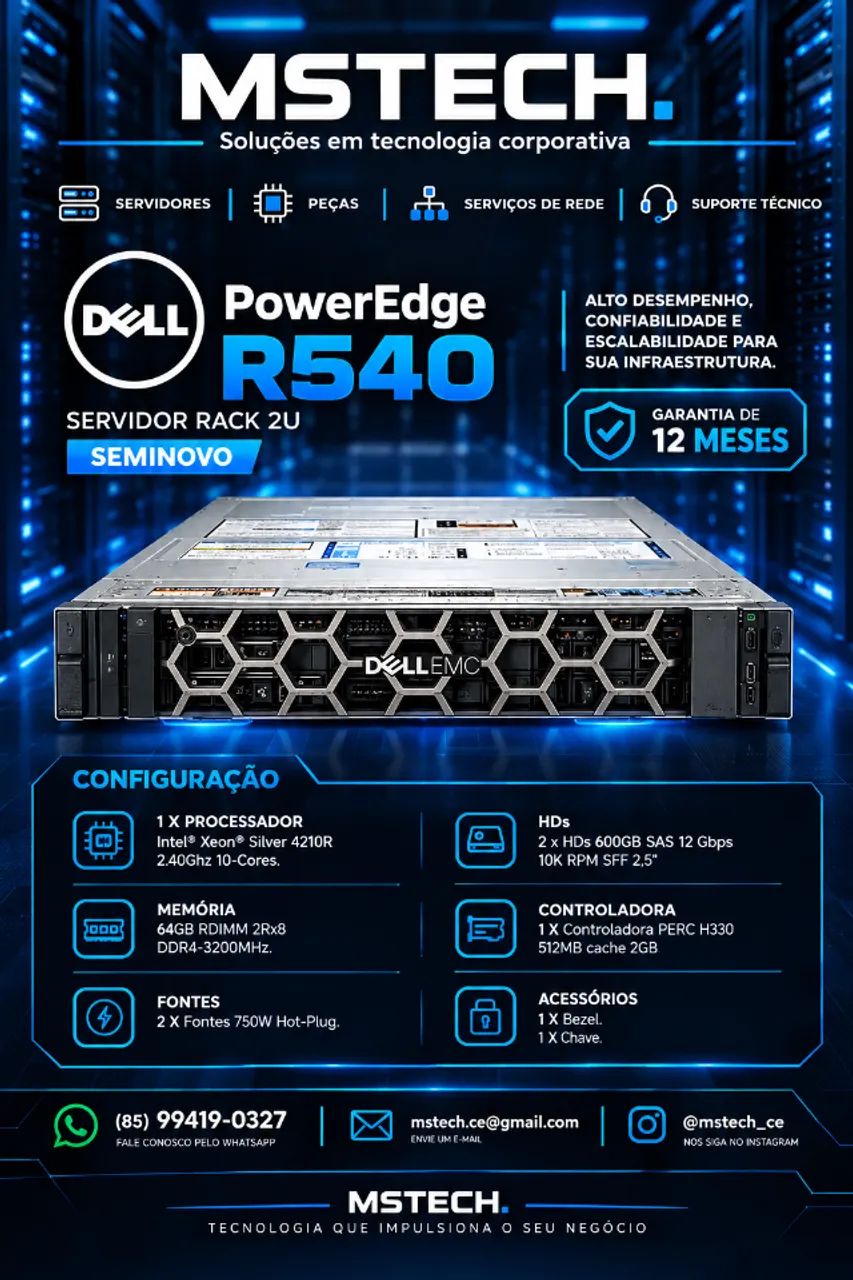 Servidor Dell PowerEdge R540