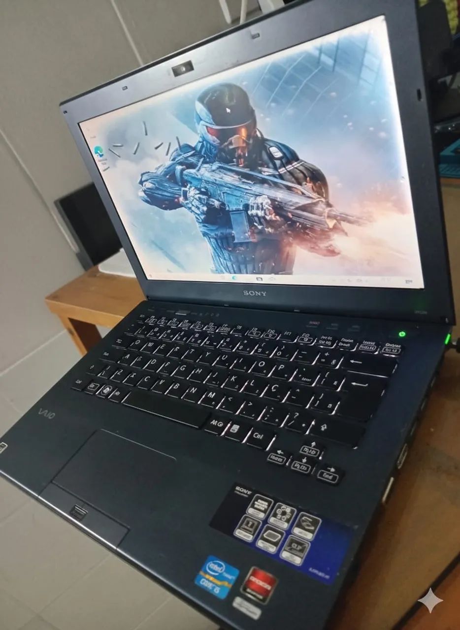 Notebook core i5 c SSD e placa de vídeo 