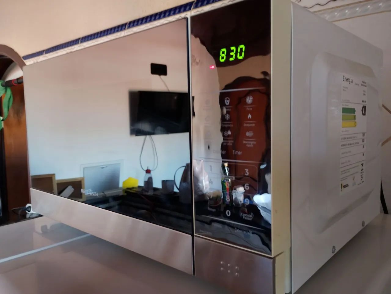 Microondas Britânia 28lt IMPECÁVEL  - Foto 4