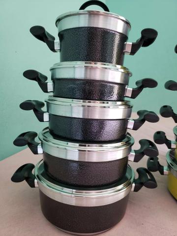Kit de panelas tampas de vidro - Foto 2