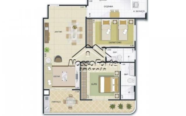 Apartamento na Aviação em Praia Grande - Foto 12