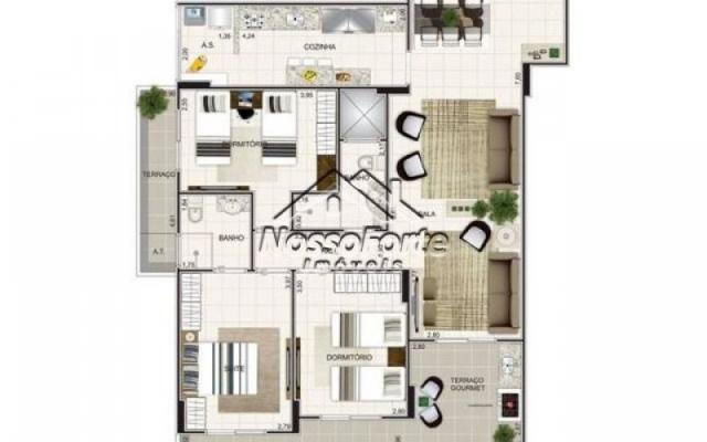 Apartamento na Aviação em Praia Grande - Foto 11