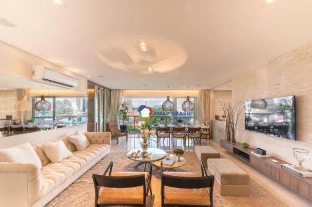 Apartamento com 4 dormitórios à venda, 160 m² por r$ 1.045.000,00 - setor marista - goiâni