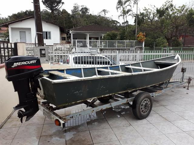 Bateira com motor de 25 hp