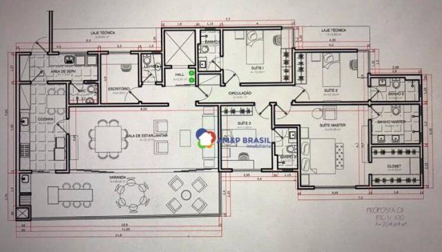 Apartamento com 4 dormitórios à venda, 215 m² por r$ 1.200.000 - setor bueno - goiânia/go - Foto 6