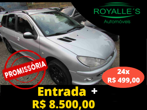 Peugeot 206 sw feline 8500 + parcelas direto pela loja sem burocracia