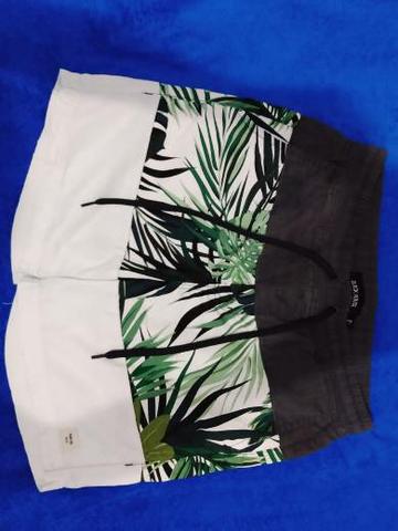 bermuda jeans estampada