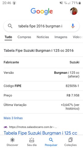 VENDA DE MOTO BUGMAN I 125