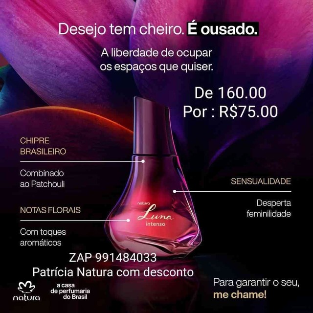 Natura Perfume Luna intenso  promoção - Beleza e saúde - Braz de Pina,  Rio de Janeiro 1099960182 | OLX