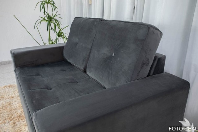Sofá 2 lugares 8000 c Pillow Cinza Até 12x - Foto 4