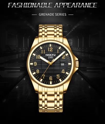 Relógio masculino aprova de água, Nibosi. - Foto 3