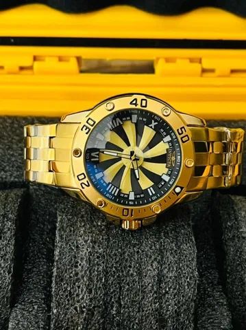 Relógio invicta epeedway dourado - Foto 3