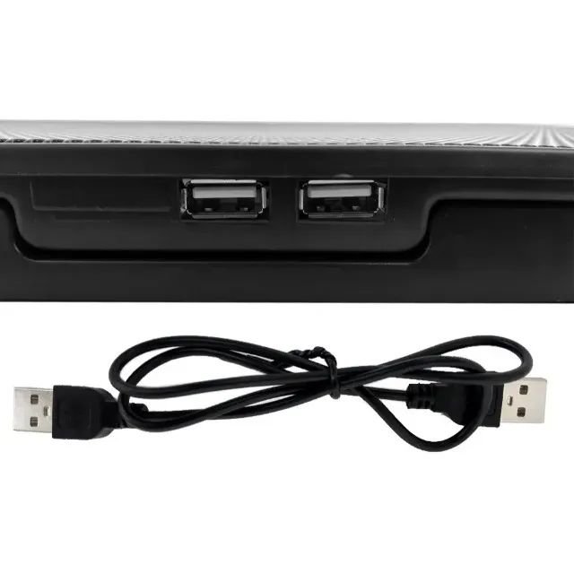 Base Cooler Suporte Para Notebook 15,6 Pol 2 Portas Usb 2 Coolers C3Tech - Loja Coimbra  - Foto 5