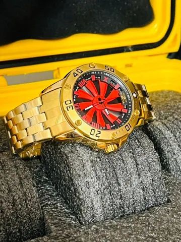 Relógio invicta epeedway dourado - Foto 4