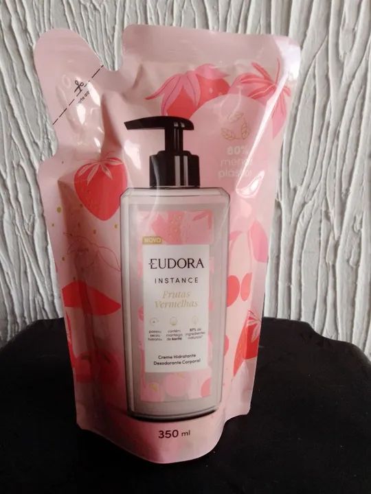 Creme Hidratante Desodorante Corporal EUDORA Instance Frutas Vermelhas 350ml