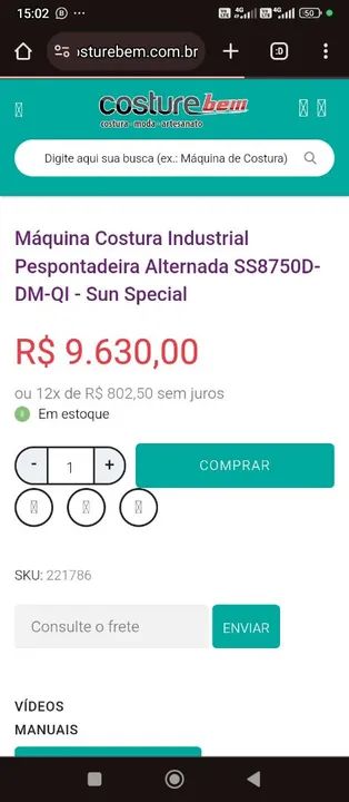 Pespontadeira industrial direct drive - Foto 3