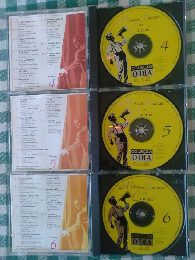 CDS COLEÇÃO O DIA APRESENTA MÚSICAS IMORTAIS DO CINEMA - CDs, DVDs