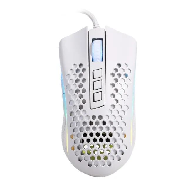 Mouse Gamer Redragon Storm Lunar White M808W-RGB 12.400DPI - WZetta - Foto 3