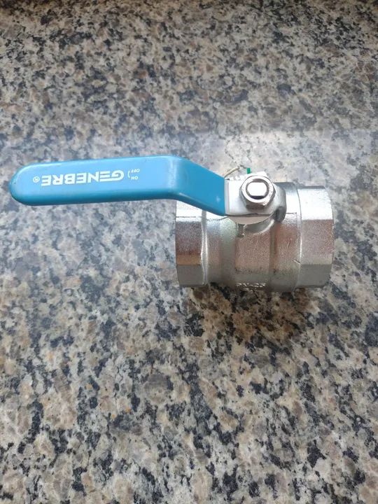 Registro de válvula esfera 2 polegadas pn-25 latão genebre  - Foto 2
