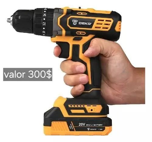 Parafusadeira E Furadeira deko 20v profissional novo entregamos 