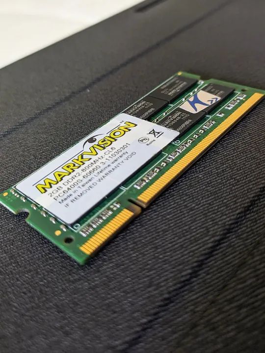Memória RAM DDR2 2GB 800mhz CL6 p/ notebook - Markvision - Foto 3