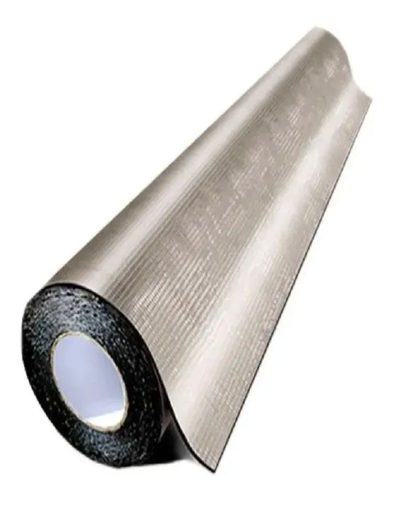 Manta Asfaltica Auto Adesiva Aluminizada de 94cm x 10m 