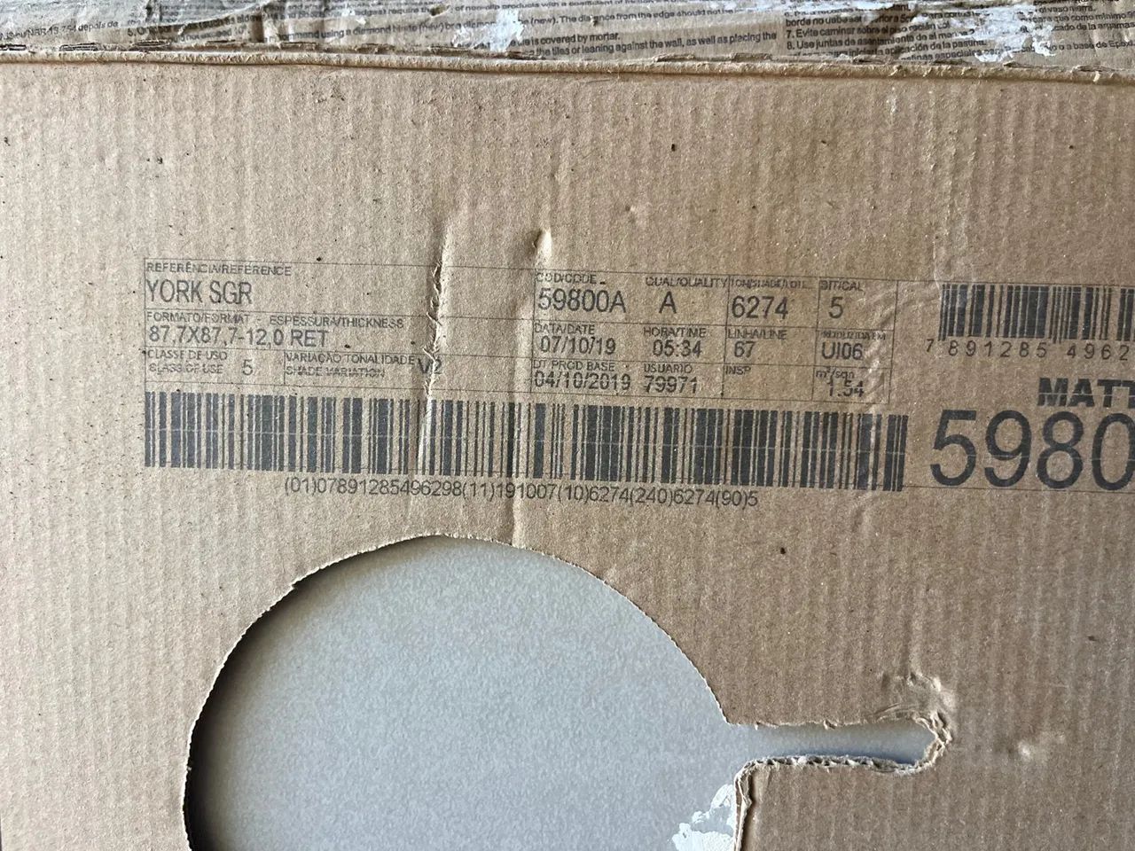 PORCELANATO PORTINARI 90 X 90 YORK SGR - Foto 2