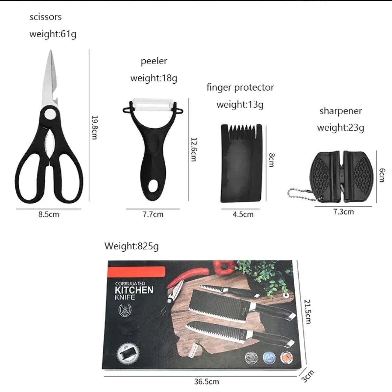 Conjunto de facas de cozinha 7 peças - Novo - Foto 4