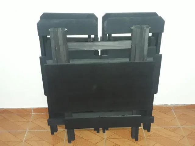 Kit com mesa+ 4 cadeiras dobráveis, consulte sobre desconto em quantidade e frete grátis - Foto 2