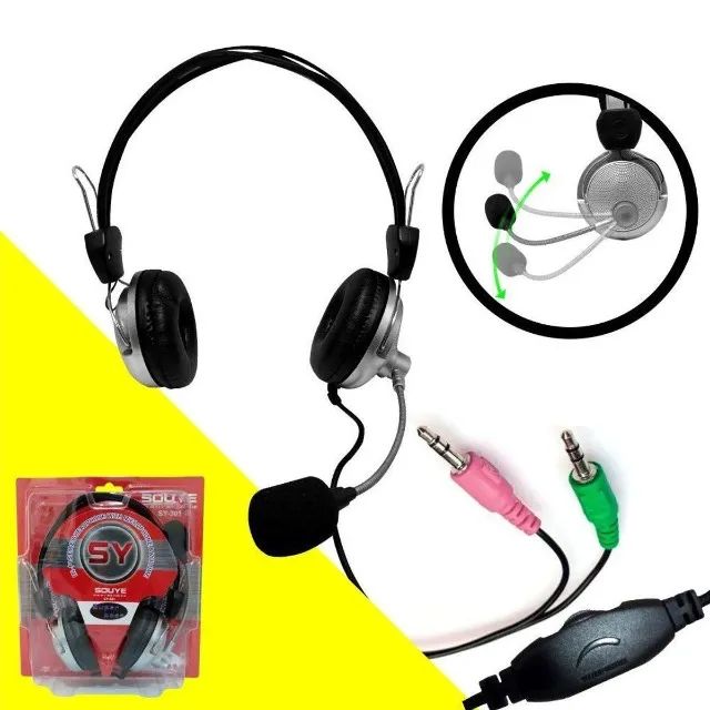 Headset Fone de Ouvido PC Notebook Gamer Com Microfone - Foto 4