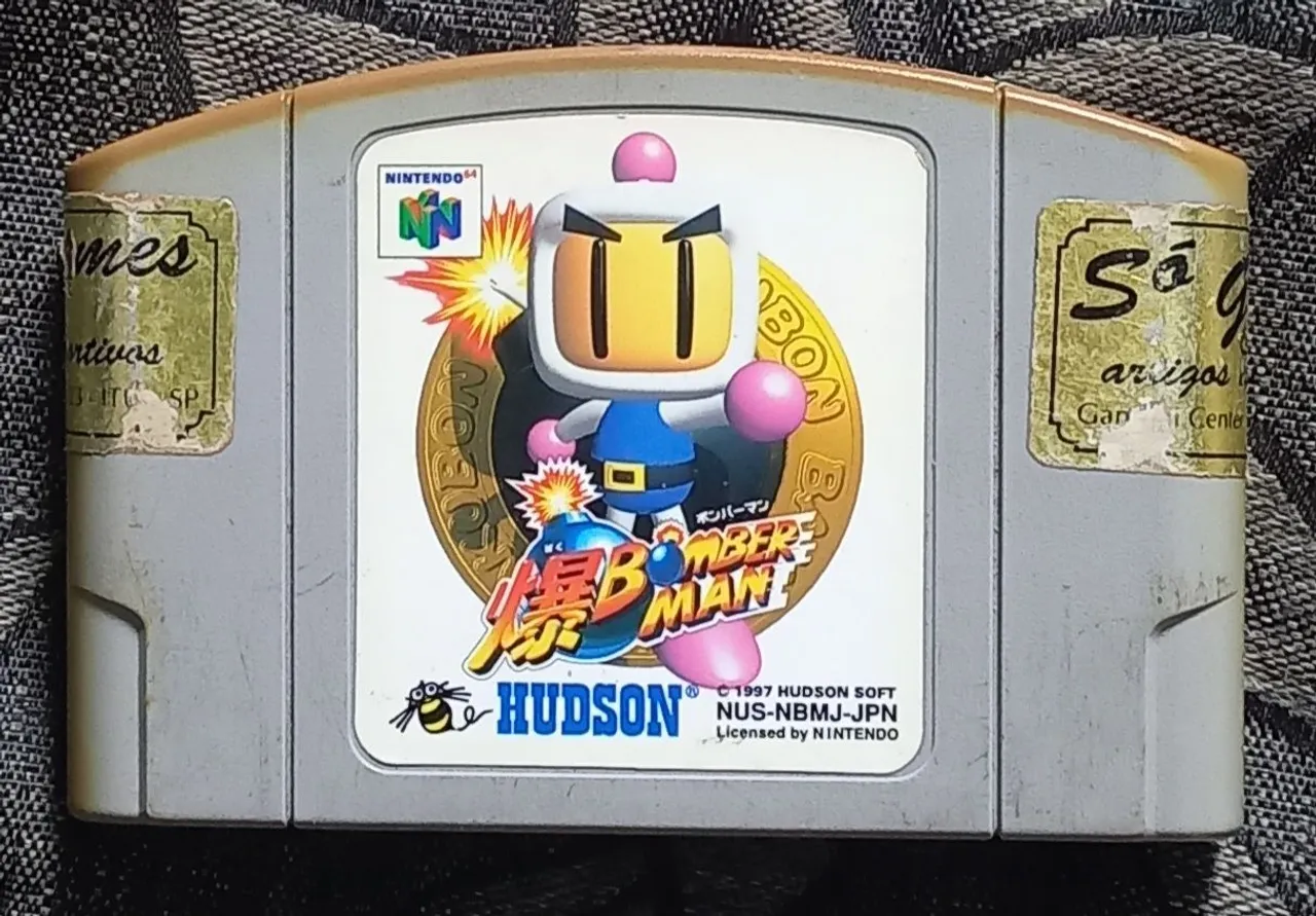 BOMBERMAN 64 JAPONÊS JOGO ORIGINAL E SALVANDO PARA NINTENDO 64