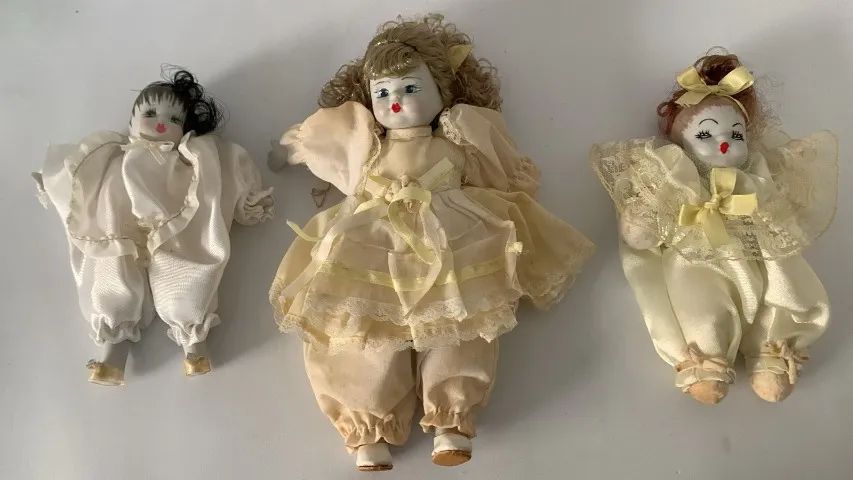 Lote De Bonecas Porcelana Antiga - Foto 2