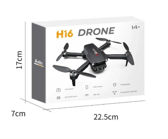 Drone H16 Motor Brushless 4k Duas Cameras 1km - Foto 6