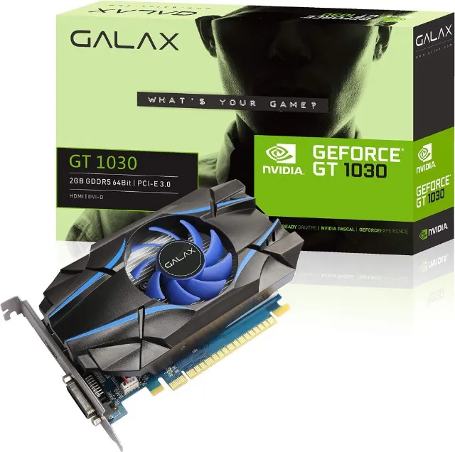 Placa de Video GeForce GT 1030 2GB Galax - Nova - Loja Coimbra Computadores