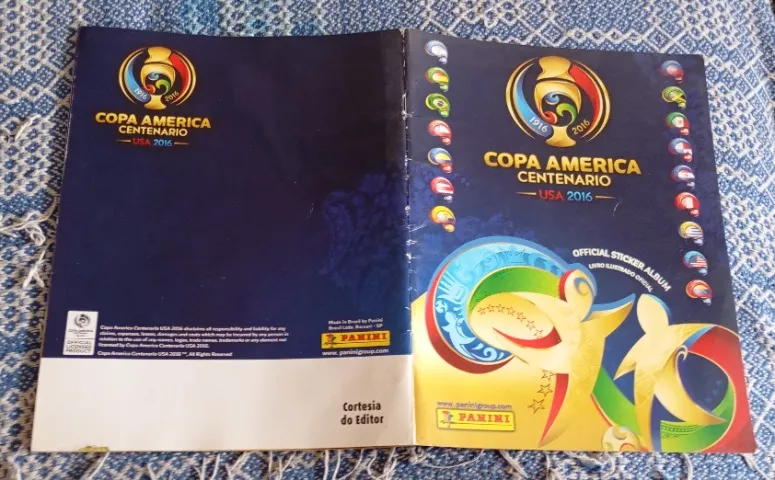 Álbum Figurinhas Vazio Copa America Centenário