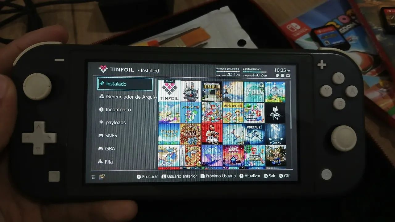 Nintendo Switch Lite Desbloqueado 512Gb - Troco - Foto 6