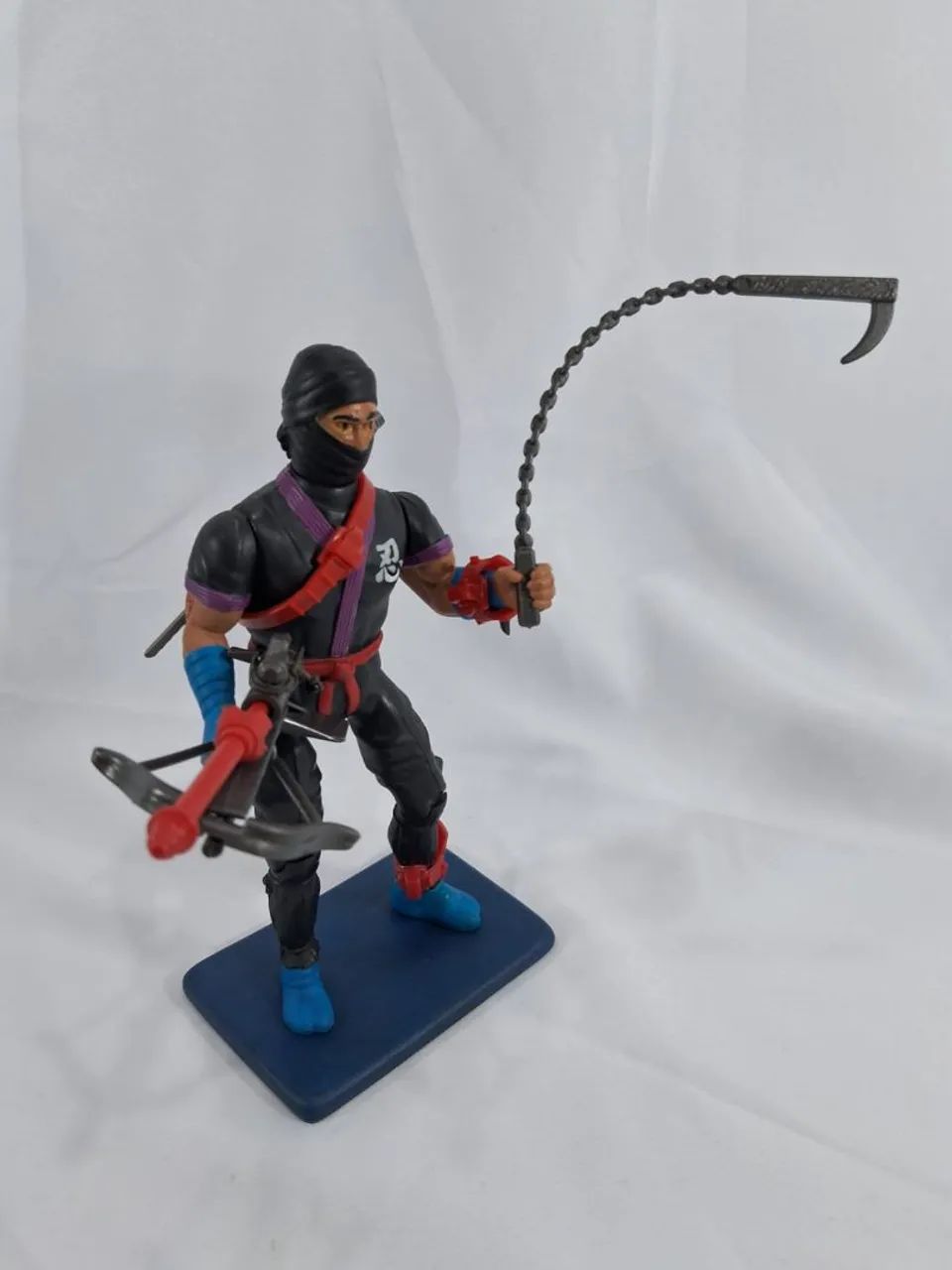Boneco Dragão Negro coleção Rambo Glasslite completo, perfeito com base. SAVAGE.  - Foto 5