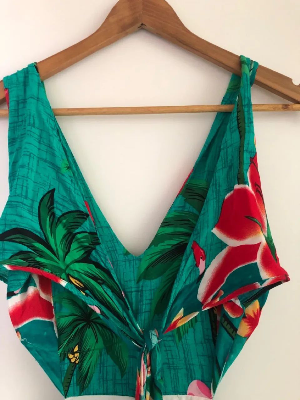 Macacão Longo Estampado Tropical - Foto 4