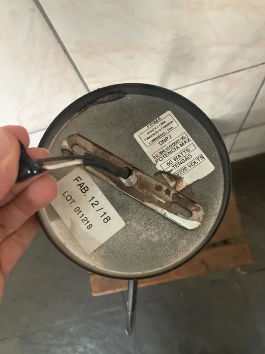 Luminária de teto moderna em círculo preto - Foto 2