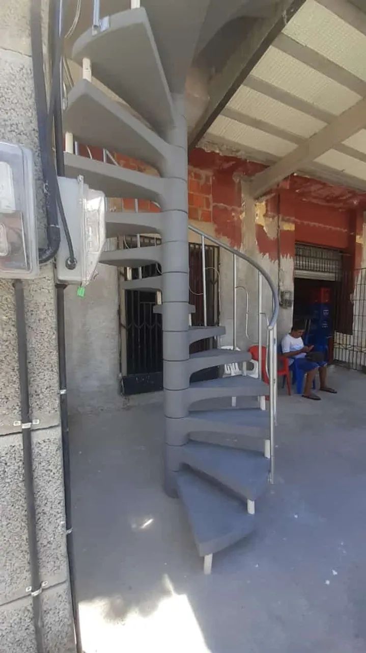 Escada caracol de concreto  - Foto 5